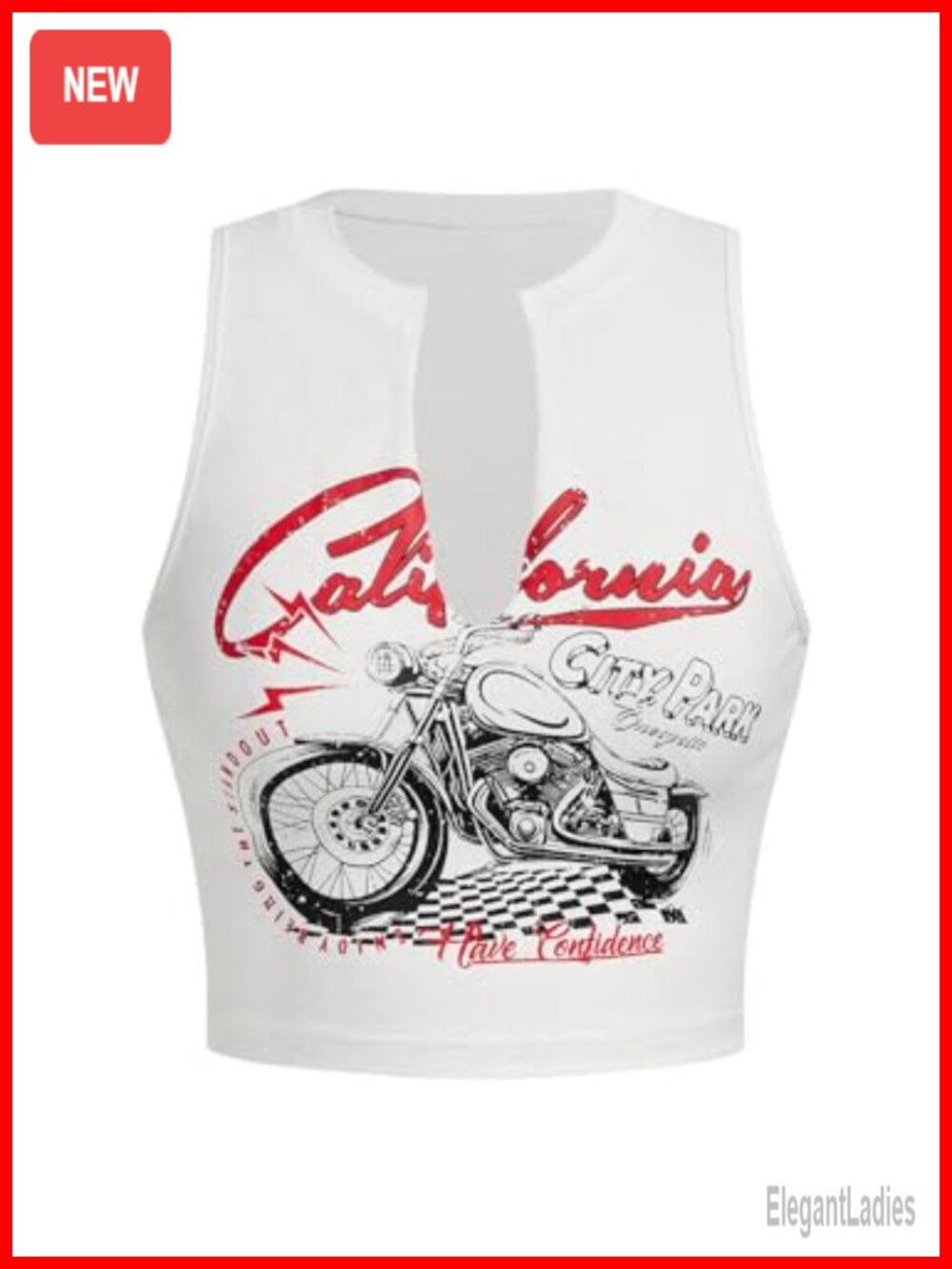 Women's Letter Graphic Tank Top Sleeveless Slim Fit Crop Top Streetwear
